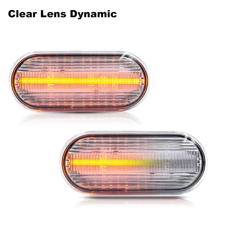 For VW Golf 3 4 MK3 MK4 Passat 3BG Polo 6N 9N Bora Vento Dynamic Side Marker Turn Signal Sequential Blinker Light