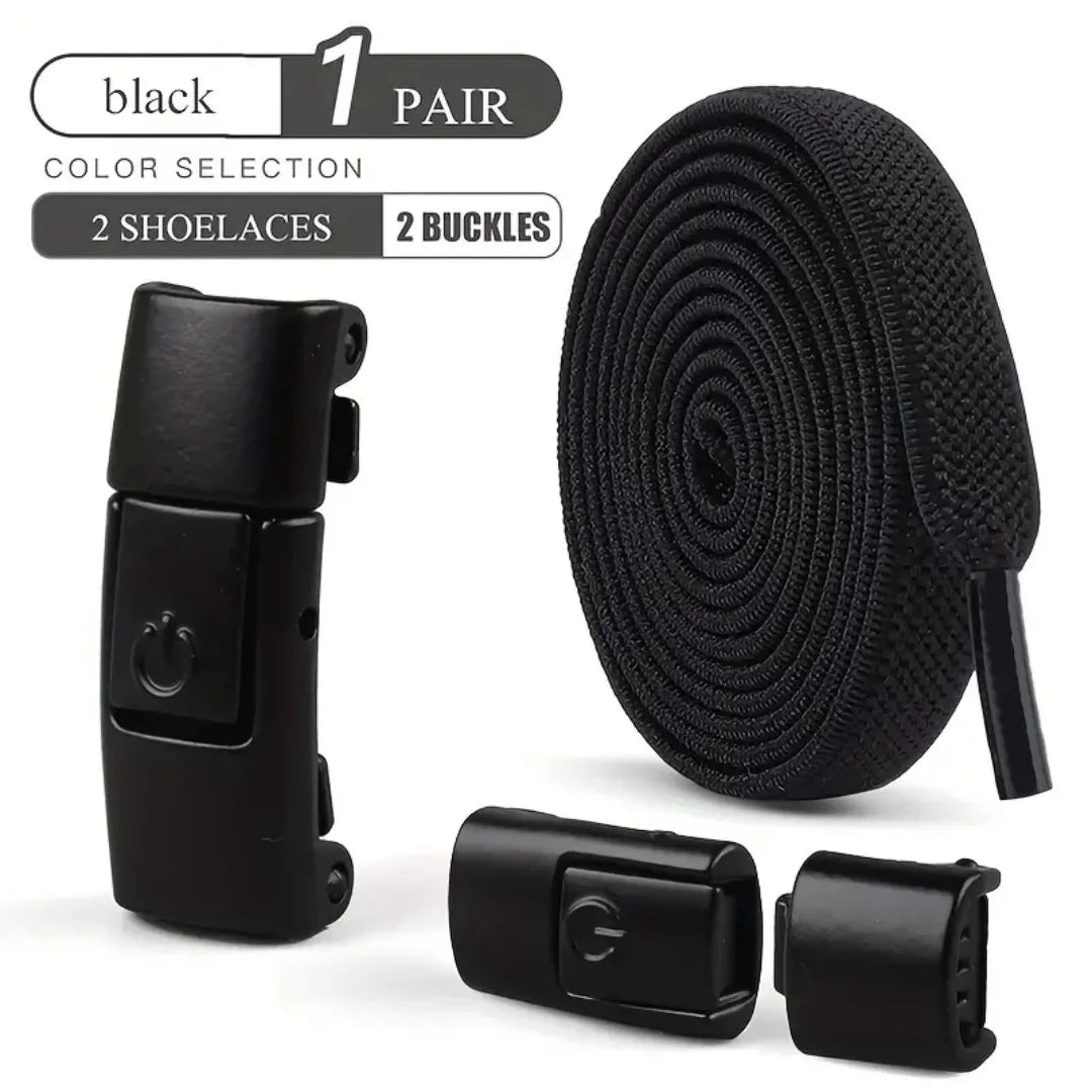 New Press Lock Shoelaces Without ties Gradient Flats Elastic Laces Sneakers Kids Adult No Tie Shoe laces for Shoes Accessories