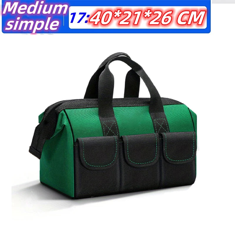 Upgrade 23inch Heighten large capacity Tool Bag Thickened 1680D Oxford Waterproofed Wear-Resistant Electrician Storage Toolkit