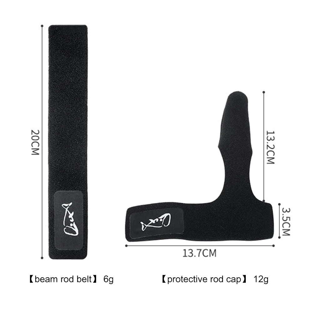 Fishing rod elastic protection rod cap special rod strap fishing rod strap set water droplet wheel winding rod strap fishing gea