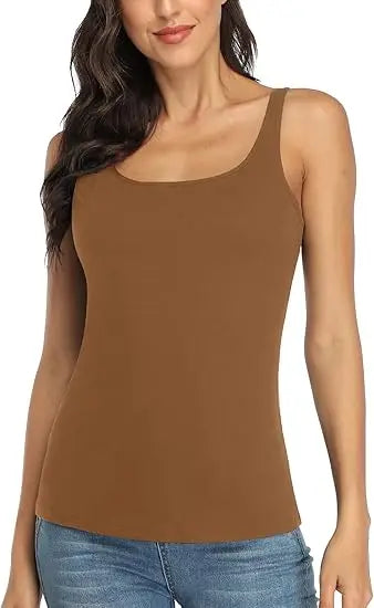 Solid color multifunctional vest, casual workout round neck sleeveless top, women's