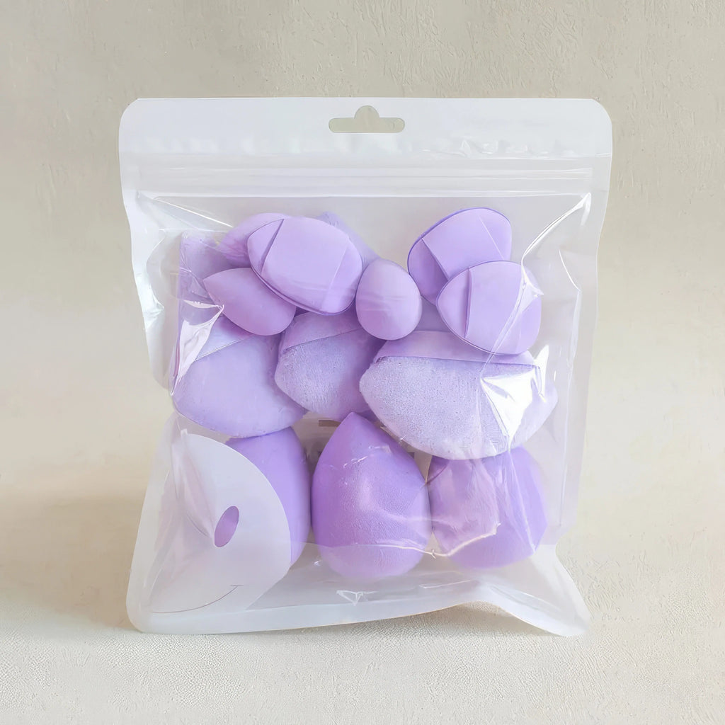 1 Set of Beauty Egg Set, Dark Purple, Dry and Wet, Can Be Used for Contour and Foundation Make-up, Suitable for All Skin Types