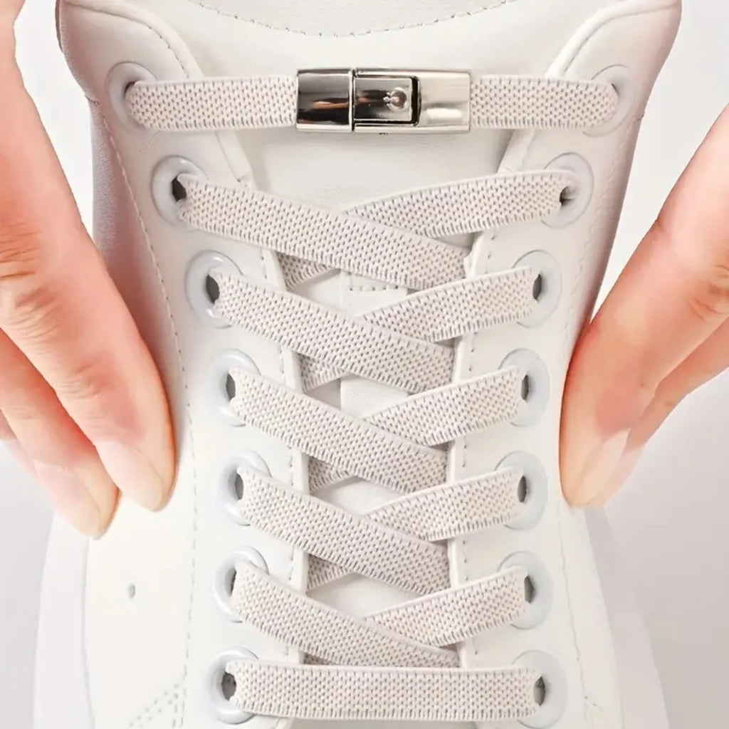 New Press Lock Shoelaces Without ties Gradient Flats Elastic Laces Sneakers Kids Adult No Tie Shoe laces for Shoes Accessories
