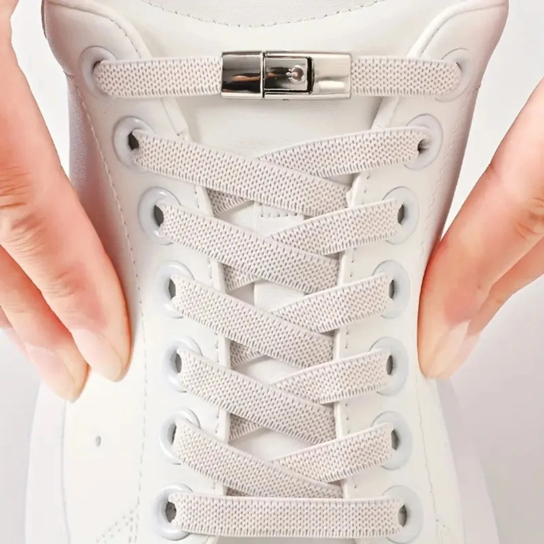 New Press Lock Shoelaces Without ties Gradient Flats Elastic Laces Sneakers Kids Adult No Tie Shoe laces for Shoes Accessories