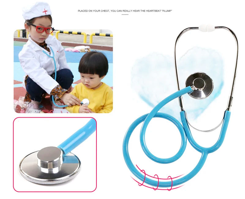 Wooden Pretend Play Doctor Educational Toys for Children Medical Simulation Medicine Chest Set for Kids Role Playing Pretend Toy