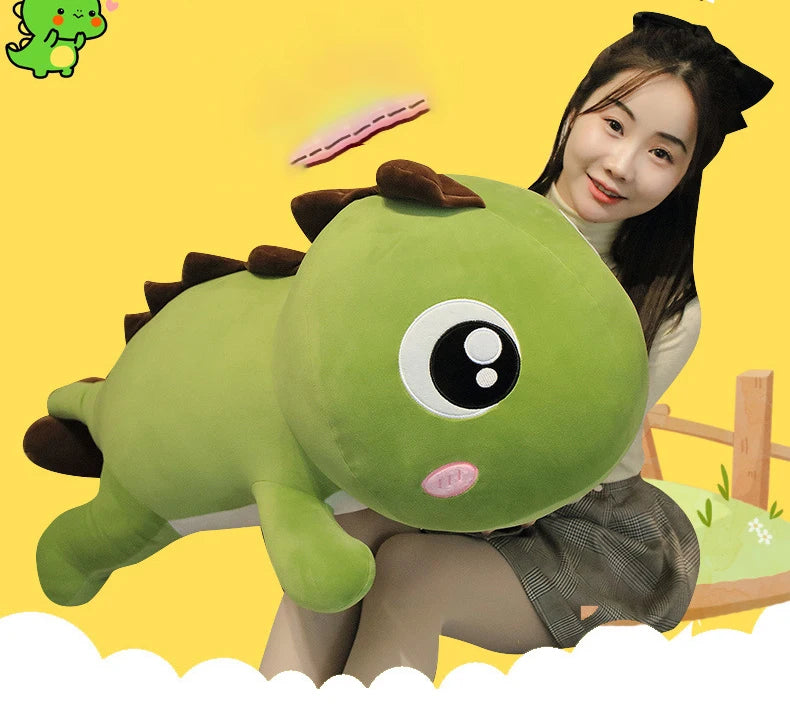 60CM Long Dinosaur Plush Toys Lovely Soft Anime Animal Dinosaur Stuffed Kawaii Room Decor Doll Pillow Toy For Kids Girl Gifts