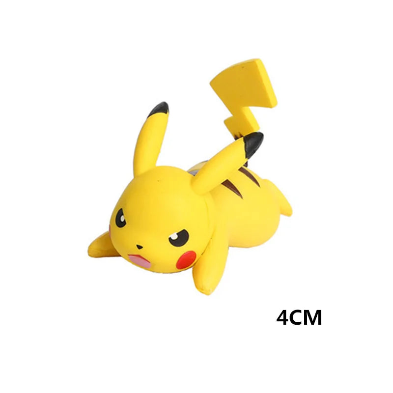 Pokemon 4-13Cm Toys Model Cartoons Movie Anime Figure Pikachu Eevee Charmander Mewtwo Collection Dolls Birthday Best Gift