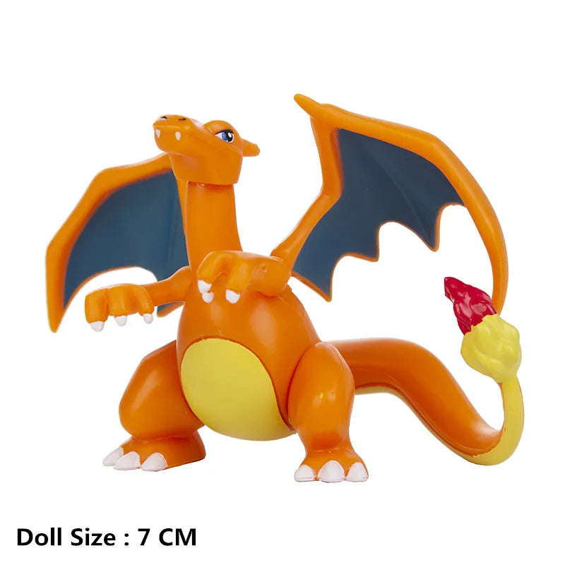 Pokemon 4-13Cm Toys Model Cartoons Movie Anime Figure Pikachu Eevee Charmander Mewtwo Collection Dolls Birthday Best Gift
