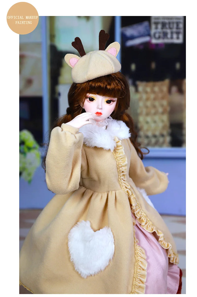 Special Price DBS Doll 1/3 BJD Mechanical Joint Body With Makeup Including Hair Eyes Clothes 62cm Height Girls Dream Fairy