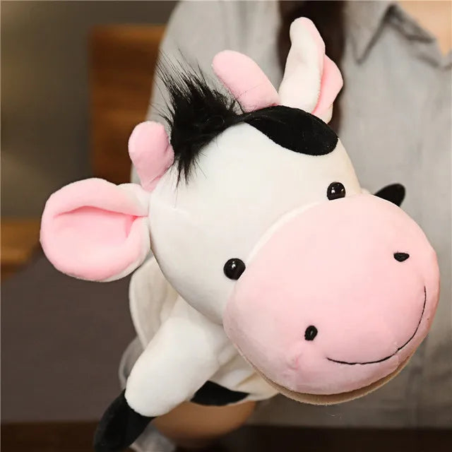 Soft Stuffed Toy Doll Animal Plush Doll Educational Baby Toys Lion Elephant Monkey Giraffe Tiger Bunny Kawaii Hand Finger Puppet