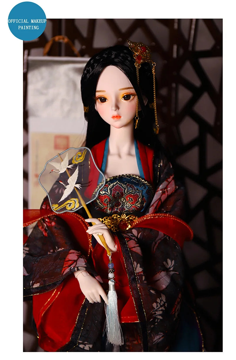 Special Price DBS Doll 1/3 BJD Mechanical Joint Body With Makeup Including Hair Eyes Clothes 62cm Height Girls Dream Fairy