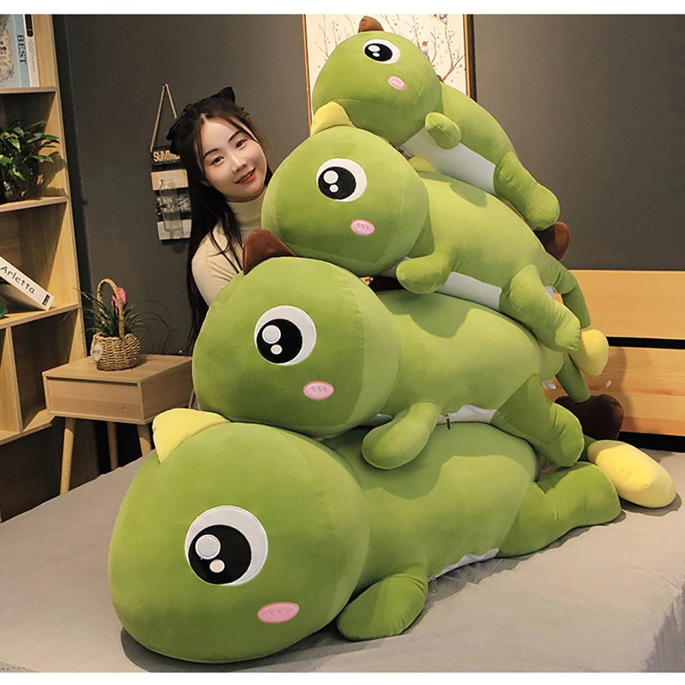 60CM Long Dinosaur Plush Toys Lovely Soft Anime Animal Dinosaur Stuffed Kawaii Room Decor Doll Pillow Toy For Kids Girl Gifts