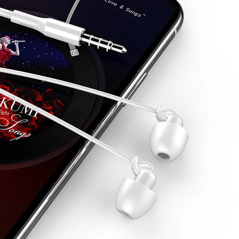 ASMR Earphone Hifi Headset Noise-Cancel Sleeping Earbud Soft Silicone Headset TPE Wire No Ear Pressure Earbuds For Xiaomi Huawei