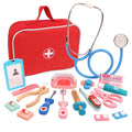 Wooden Pretend Play Doctor Educational Toys for Children Medical Simulation Medicine Chest Set for Kids Role Playing Pretend Toy