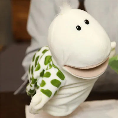 Soft Stuffed Toy Doll Animal Plush Doll Educational Baby Toys Lion Elephant Monkey Giraffe Tiger Bunny Kawaii Hand Finger Puppet