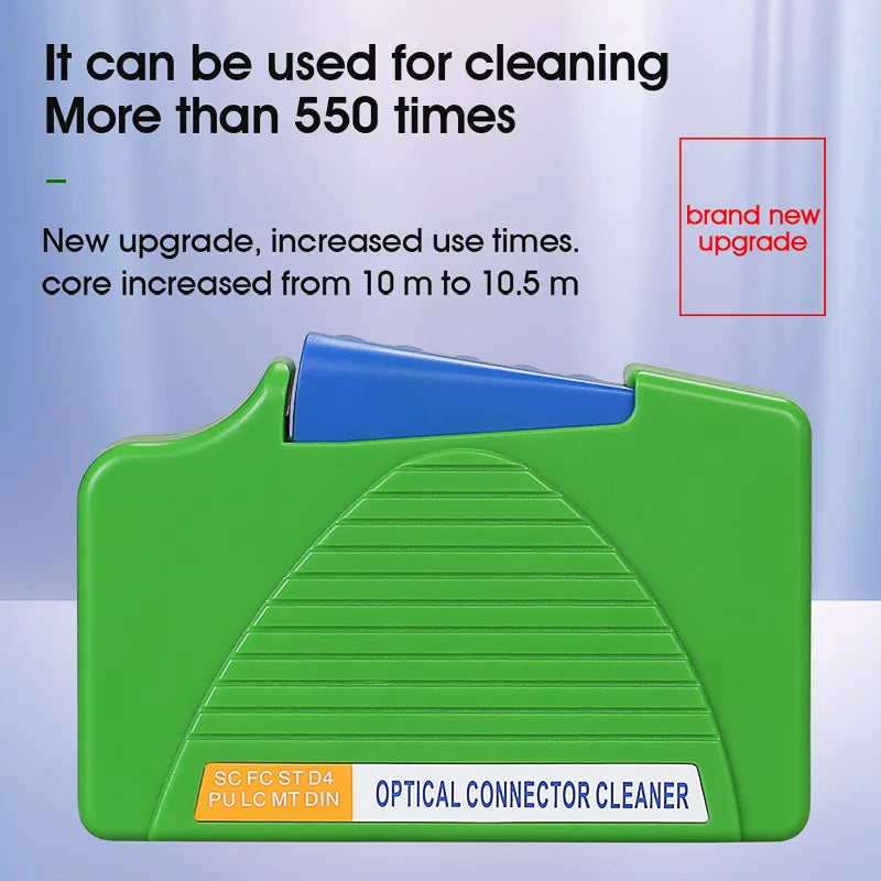 Optical Fiber End Face Cleaning Box SC/FC/LC/ST Fiber Wiping Tool Pigtail Cleaner FTTH Optic Fiber Cleaner Tools