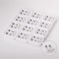 12 Pairs Round Imitation Pearl Earrings 316L Stainless Steel Anti-allergy Screw Stud Ladies Earrings Fashion Jewelry Accessories