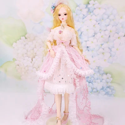 Special Price DBS Doll 1/3 BJD Mechanical Joint Body With Makeup Including Hair Eyes Clothes 62cm Height Girls Dream Fairy