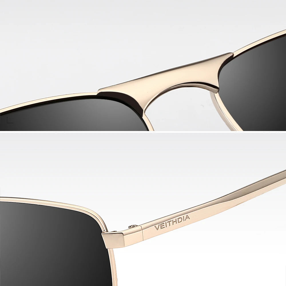 VEITHDIA Brand Men's Vintage Sports Sunglasses Polarized UV400 Lens Eyewear Accessories Male Outdoor Sun Glasses For Women V2462