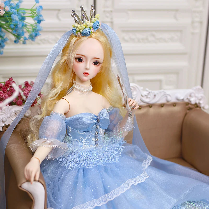 Special Price DBS Doll 1/3 BJD Mechanical Joint Body With Makeup Including Hair Eyes Clothes 62cm Height Girls Dream Fairy