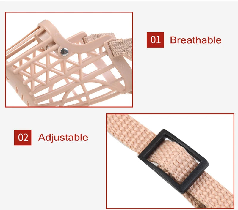 Adjustable Puppy Big Dog Muzzle Safety Breathable Pet Mouth Mask for Small Medium Large Dogs Pets Accessories Mascotas Product