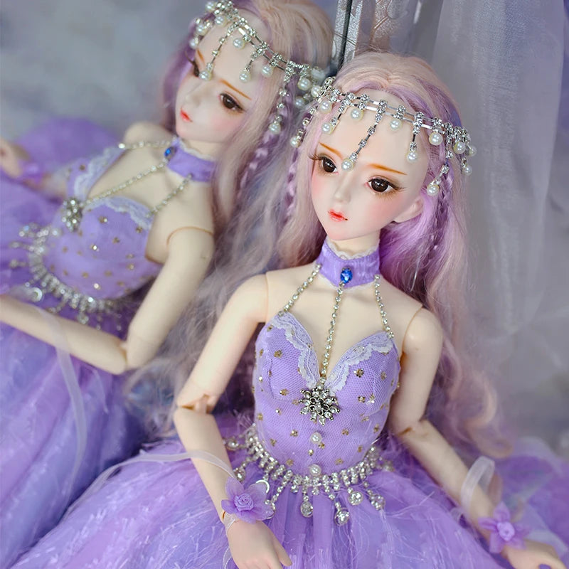 Special Price DBS Doll 1/3 BJD Mechanical Joint Body With Makeup Including Hair Eyes Clothes 62cm Height Girls Dream Fairy