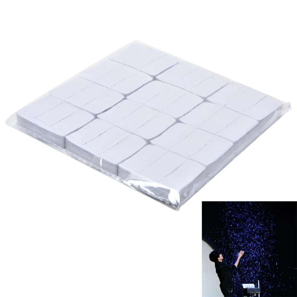 12Pcs/set Wholesale Magic Trick Toy Colorful White Finger Snow Storm Paper Snowflakes Magic Tricks Props Toys