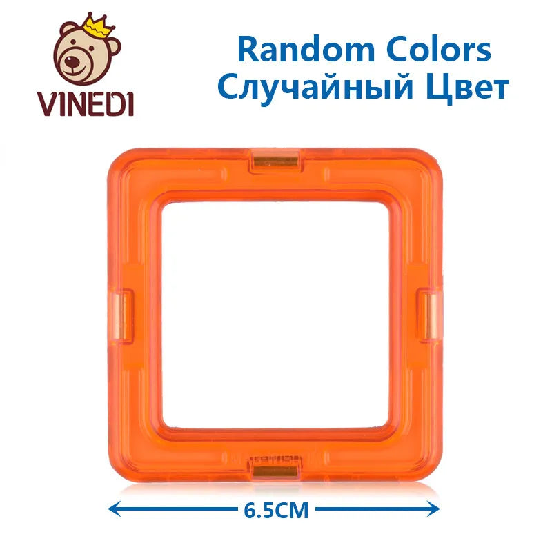 VINEDI Big Size Magnetic Building Blocks Magnetic tiles Magnet Designer construction blocks Montessori Educational Toys For Kids