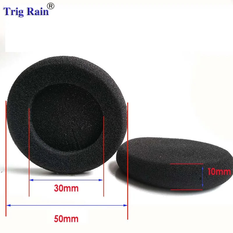 Thickened Foam Ear Pads For Headphones Sponge Replacement Cushions Covers Earphones Case 35mm 40mm 50mm 55mm 60mm 65mm 70mm 80mm