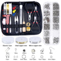 Jewelry Making Supplies Kit with Jewelry Tools Open Jump Rings Lobster Clasps Crimp Beads Earring Hooks Accessories for Jewelry
