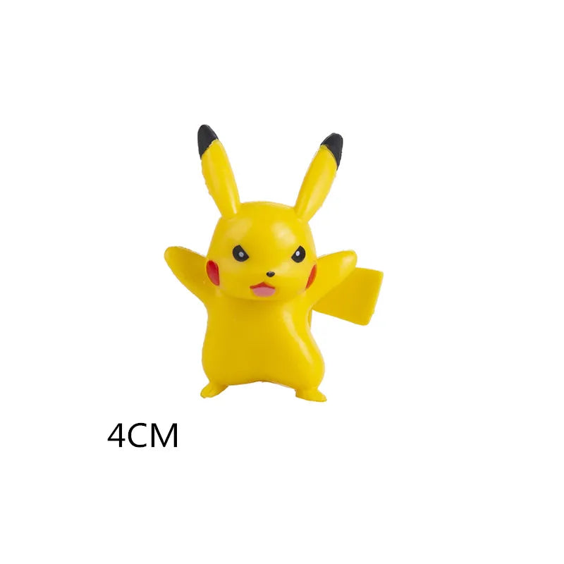 Pokemon 4-13Cm Toys Model Cartoons Movie Anime Figure Pikachu Eevee Charmander Mewtwo Collection Dolls Birthday Best Gift