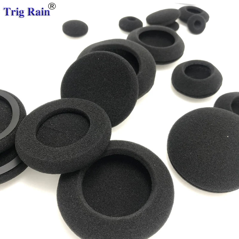 Thickened Foam Ear Pads For Headphones Sponge Replacement Cushions Covers Earphones Case 35mm 40mm 50mm 55mm 60mm 65mm 70mm 80mm