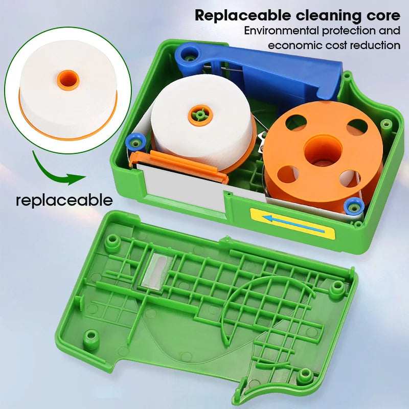 Optical Fiber End Face Cleaning Box SC/FC/LC/ST Fiber Wiping Tool Pigtail Cleaner FTTH Optic Fiber Cleaner Tools
