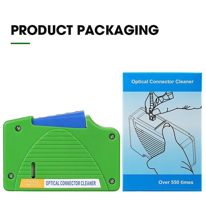 Optical Fiber End Face Cleaning Box SC/FC/LC/ST Fiber Wiping Tool Pigtail Cleaner FTTH Optic Fiber Cleaner Tools