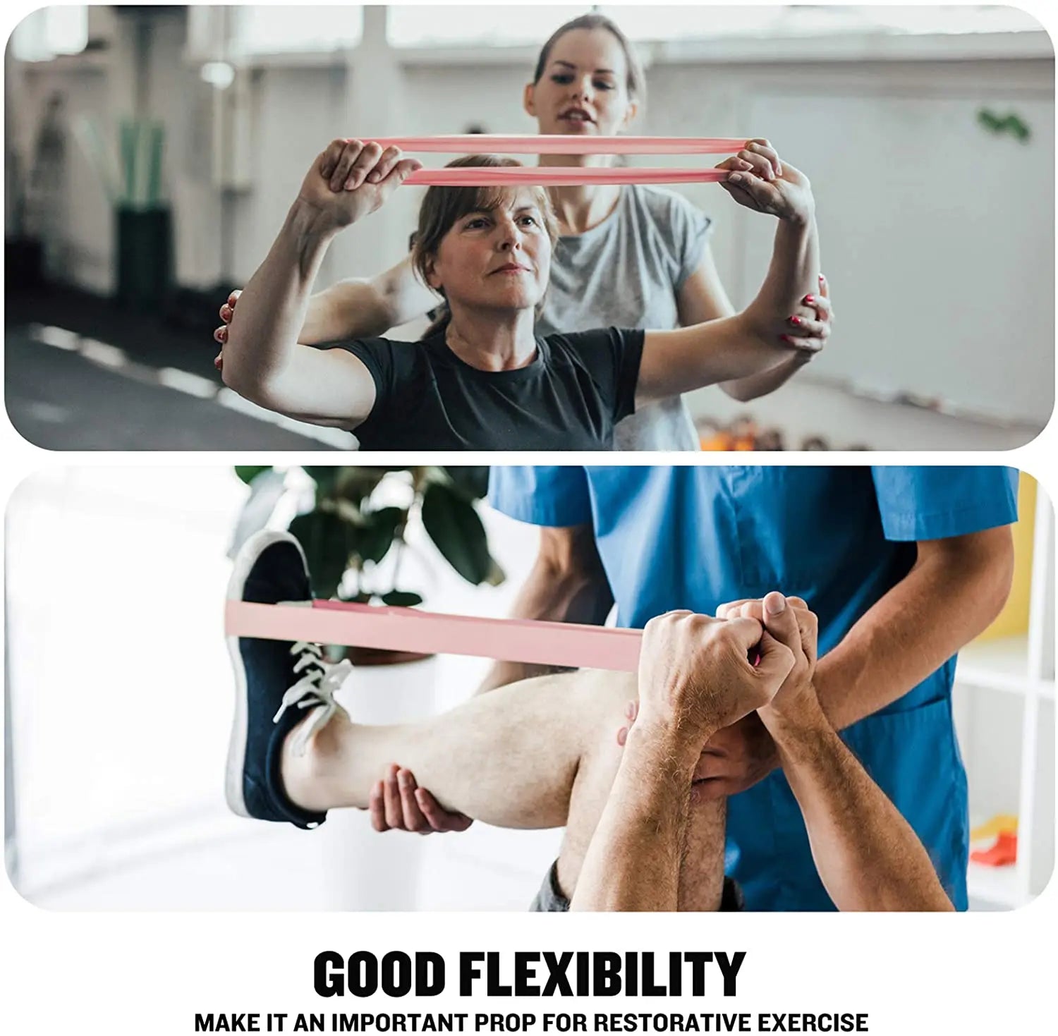 Tension Band Elastic Band, Yoga Fitness Shaping Legs Core Exercise, Strength Rehabilitation Training, Circular Resistance Circle