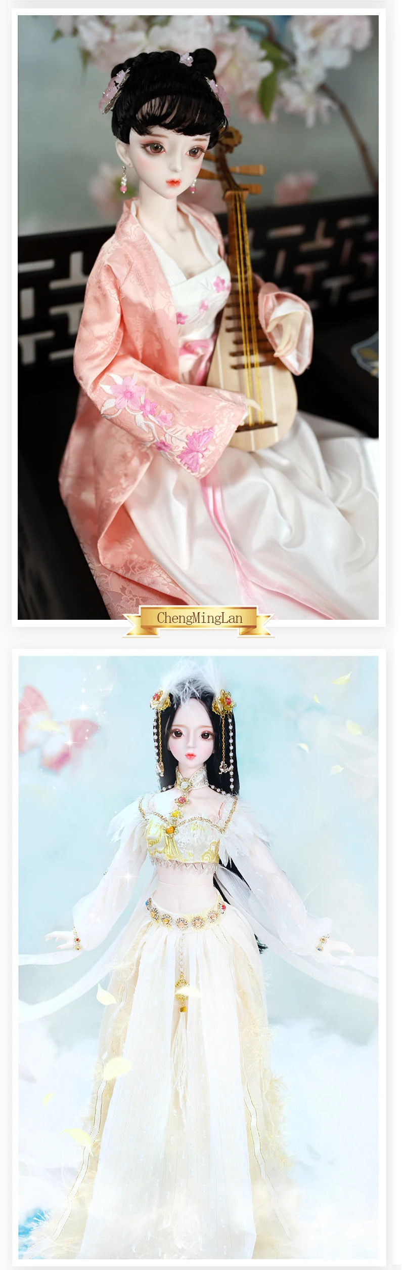 Special Price DBS Doll 1/3 BJD Mechanical Joint Body With Makeup Including Hair Eyes Clothes 62cm Height Girls Dream Fairy