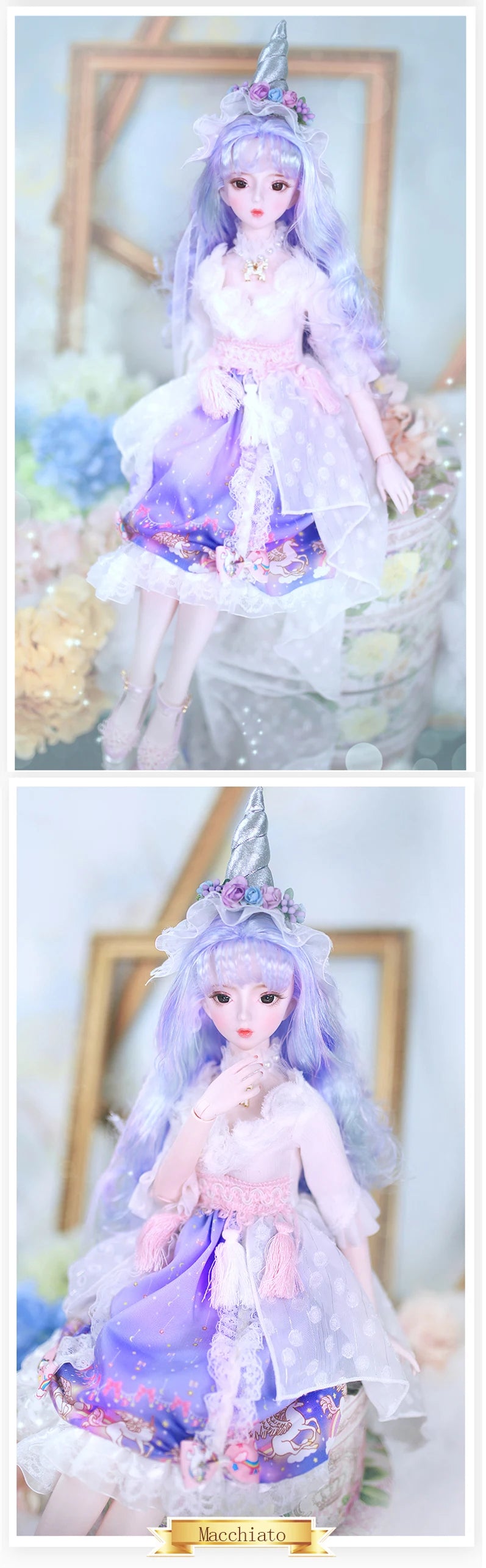 Special Price DBS Doll 1/3 BJD Mechanical Joint Body With Makeup Including Hair Eyes Clothes 62cm Height Girls Dream Fairy