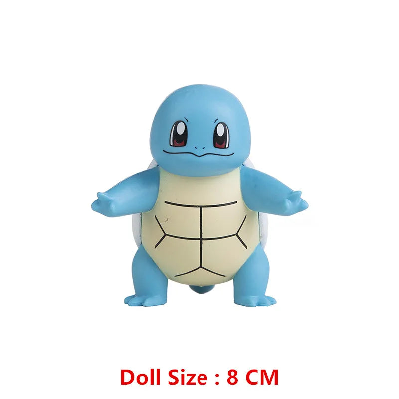 Pokemon 4-13Cm Toys Model Cartoons Movie Anime Figure Pikachu Eevee Charmander Mewtwo Collection Dolls Birthday Best Gift