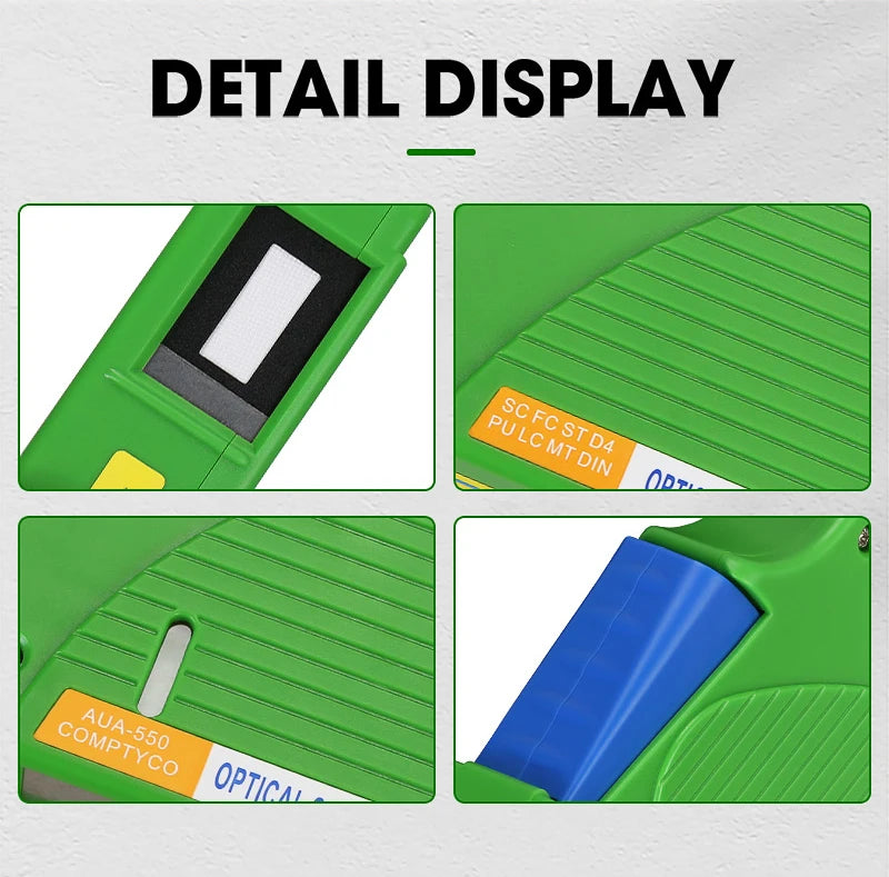 Optical Fiber End Face Cleaning Box SC/FC/LC/ST Fiber Wiping Tool Pigtail Cleaner FTTH Optic Fiber Cleaner Tools