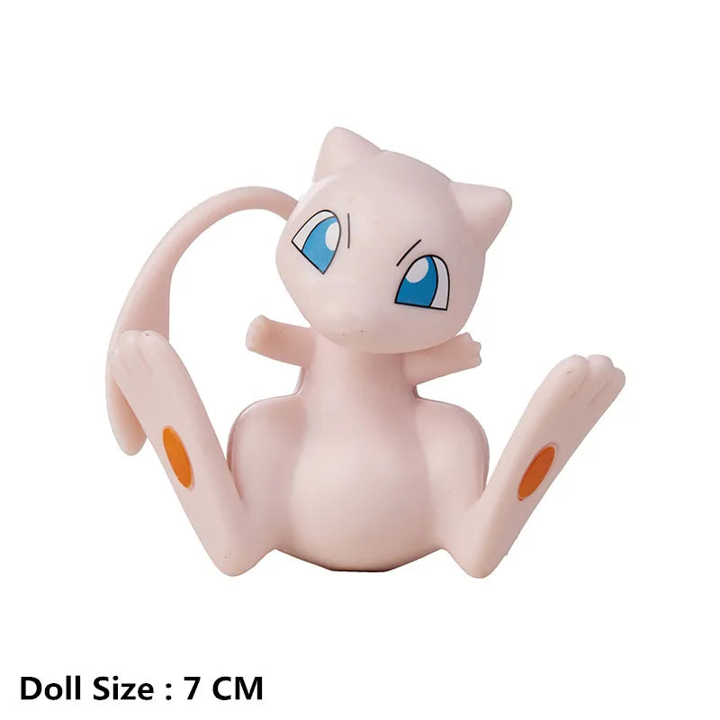 Pokemon 4-13Cm Toys Model Cartoons Movie Anime Figure Pikachu Eevee Charmander Mewtwo Collection Dolls Birthday Best Gift