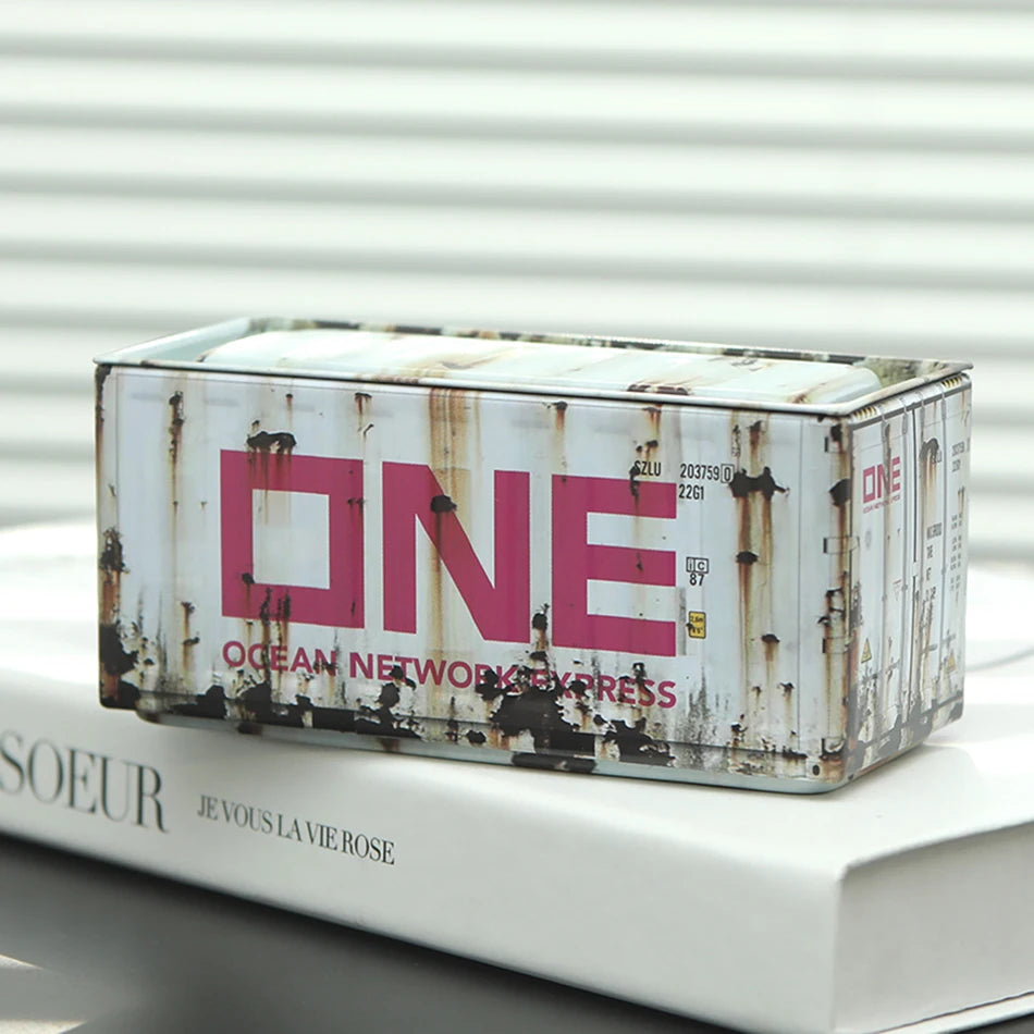 Miniature Storage Display Box Desktop Mini Container Model Mini Iron Storage Box Creative Decoration Collect Small Items Gifts