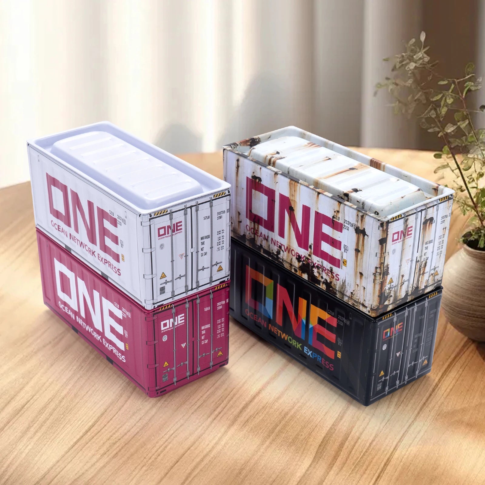 Miniature Storage Display Box Desktop Mini Container Model Mini Iron Storage Box Creative Decoration Collect Small Items Gifts