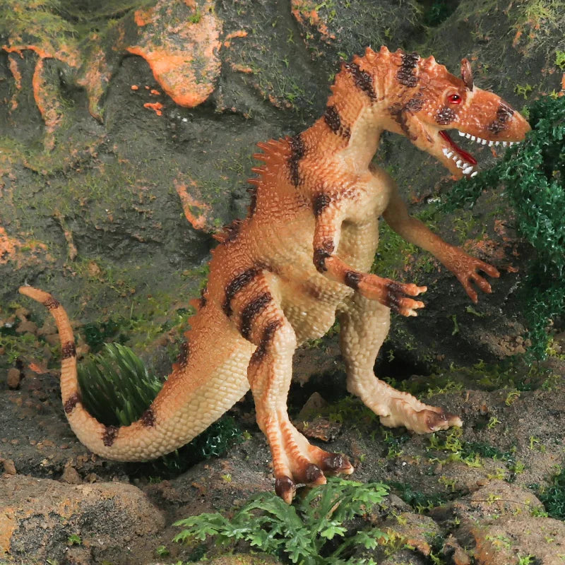 Oenux Jurassic Dinosaur World Eoraptor Dilophosauridae Mosasaurus Velociraptor T-Rex Animasl Model Action Figures Kid Toy Gift