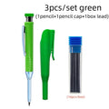 Solid Carpenter Pencils Set with 16Refills, 2.8mm Deep Hole Mechanical Pencil Marker Construction Pencils Woodworking Drafting