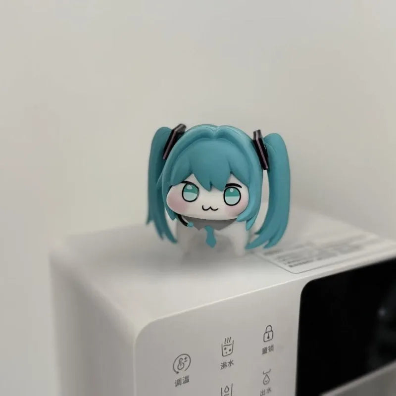 Doro Hatsune Miku Action Figures  Q Version PVC Anime Model Figures Kawaii Cartoon Cute Desktop Decoration Toy Doll Gift