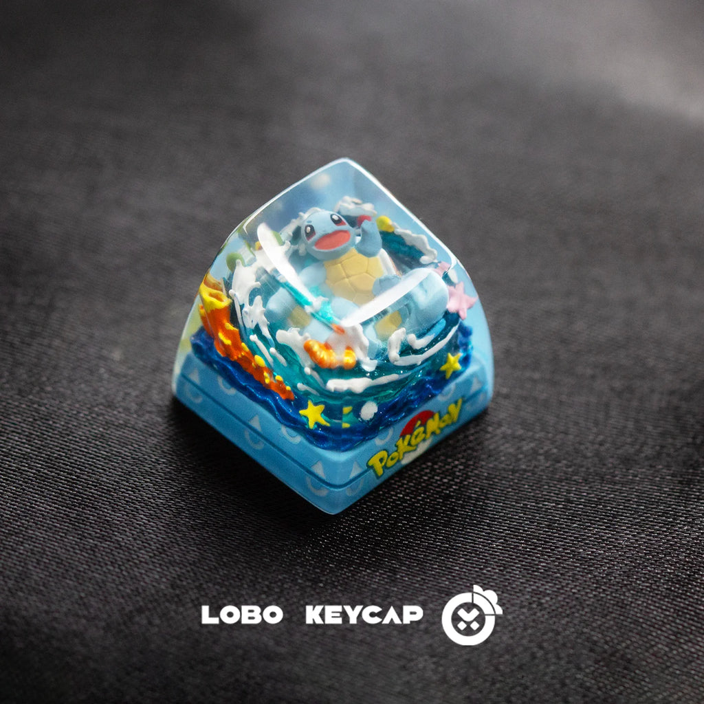 Pokemon Bulbasaur Squirtle Keycap Transparent Keyboard Accessories Anime Cute Resin Shrink Drip Glue Keycaps Oem Esc Original C4