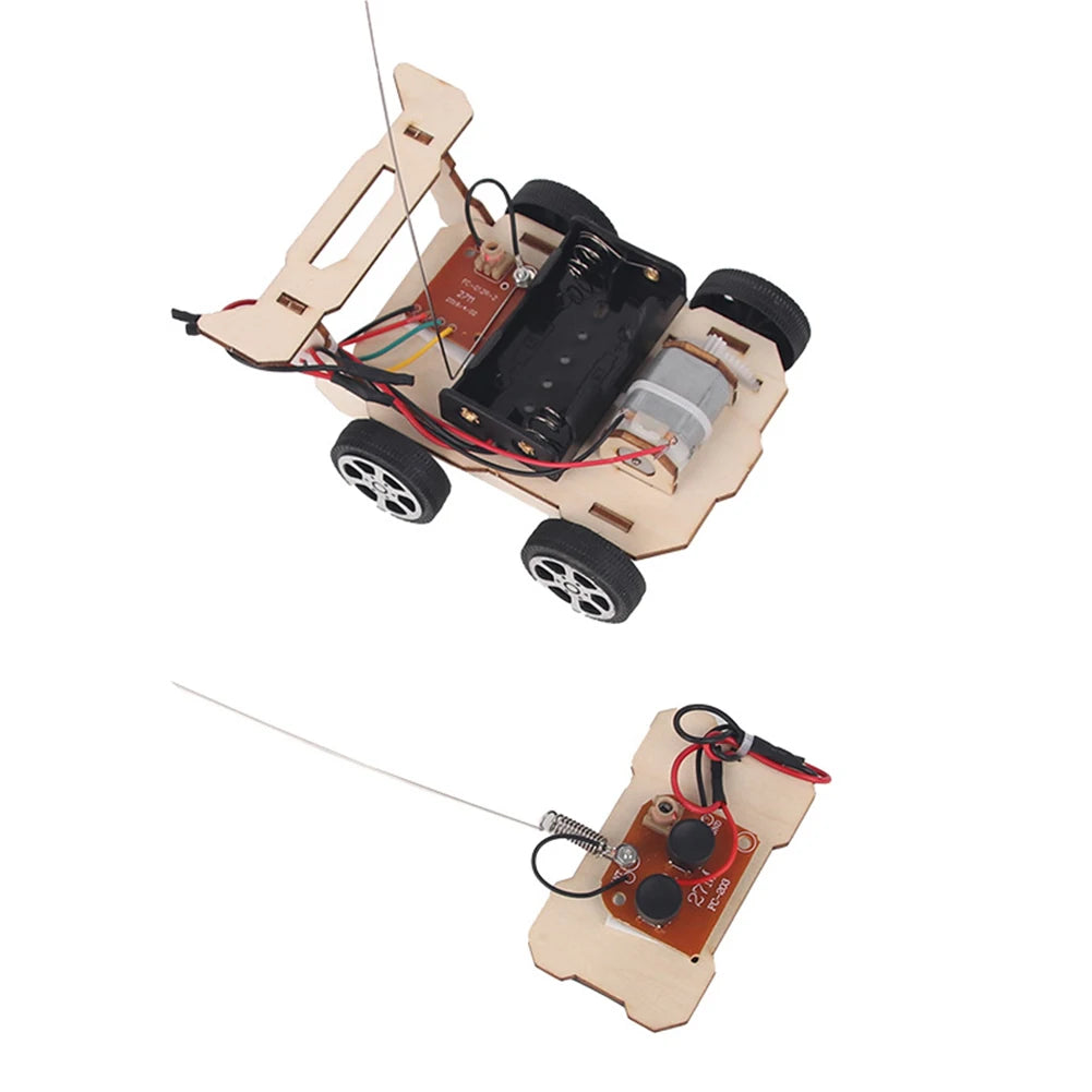 DIY RC Car Model Assemble Kit Mini Teaching Learning STEM Project Science Education Aid Experiment Toys for Kids Children Gifts