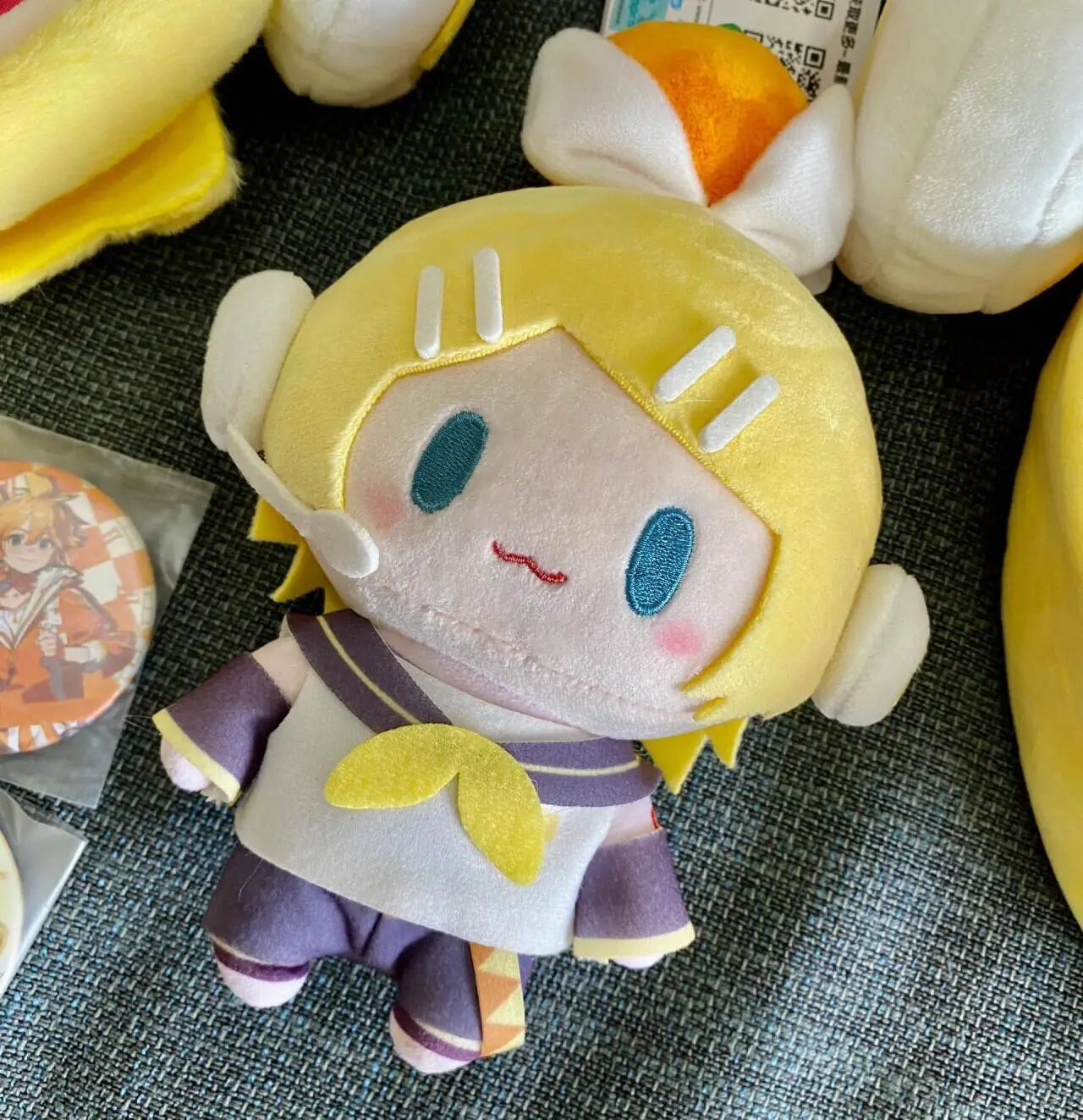 Hatsune Miku Plush Toys Keychain Kagamine Len Rin Backpack Charm Anime Peripheral Cute Stuffed DollBag Decoration Birthday Gifts