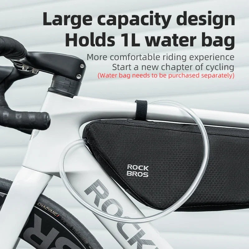ROCKBROS Bicycle Bag Top Tube Bag / Bottom Tube Bag Large Capacity Waterproof MTB Road Bike Triangle Pannier Front Cycling Bags