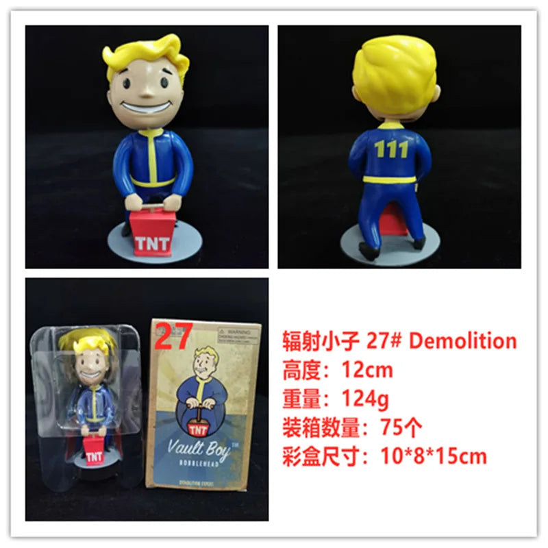 Hot Vault Boy Generation 7 Shaking Anime Action Figure Statue Model Room Ornament Toys Collectible Childrens Surprise Xmas Gifts